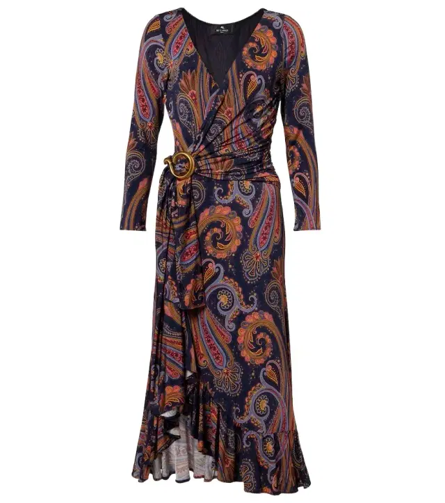 Etro Paisley wrap dress