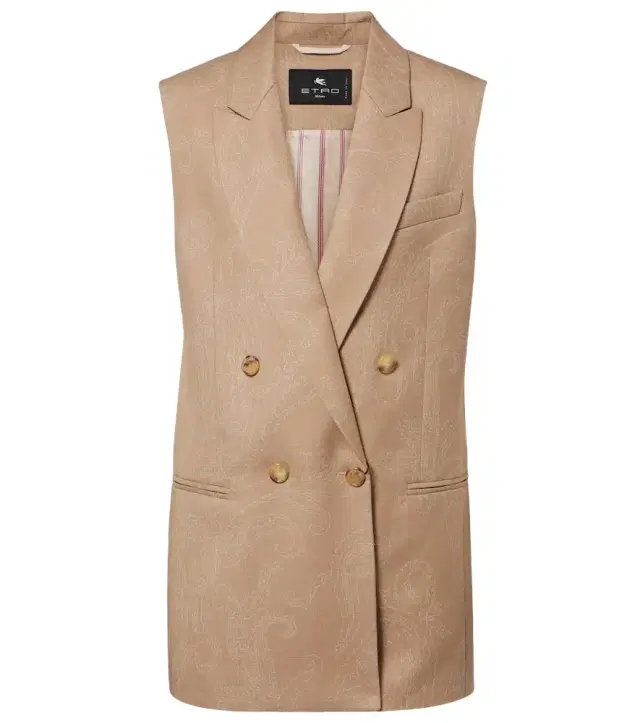 Wool jacquard vest
