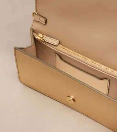 Valentino Garavani VLogo Mini metallic leather clutch | Thumbnail 2