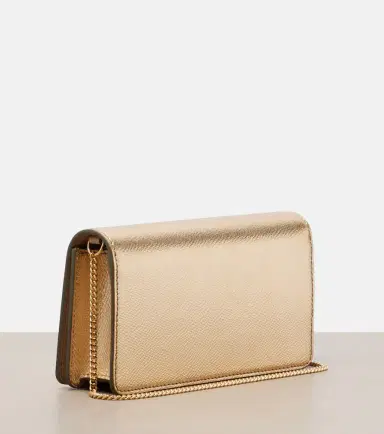 Valentino Garavani VLogo Mini metallic leather clutch | Thumbnail 4