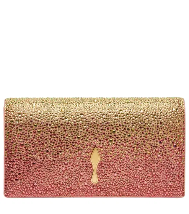 Bettina Small embellished leather clutch