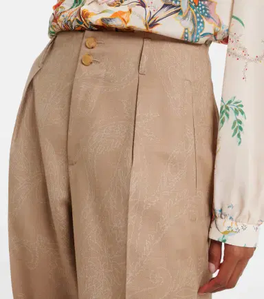 Etro Wool jacquard wide-leg pants | Thumbnail 4 Etro Wool jacquard wide-leg pants | Thumbnail 4