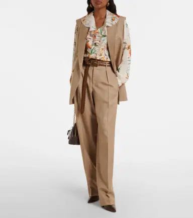 Etro Wool jacquard wide-leg pants | Thumbnail 5 Etro Wool jacquard wide-leg pants | Thumbnail 5
