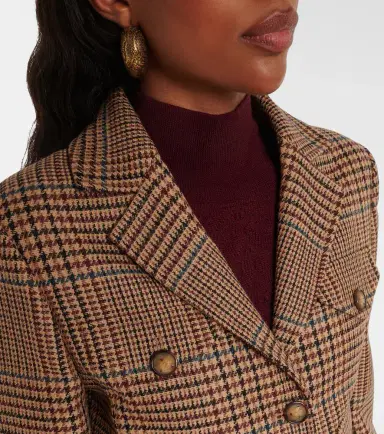 Etro Houndstooth cropped wool blazer | Thumbnail 6 Etro Houndstooth cropped wool blazer | Thumbnail 6