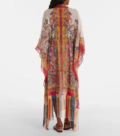 Etro Paisley fringed kaftan | Thumbnail 5