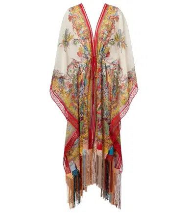Etro Paisley fringed kaftan | Thumbnail 1