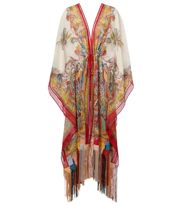 Etro Paisley fringed kaftan