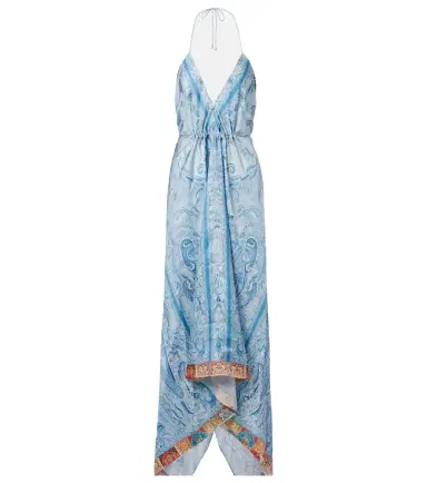 Etro Paisley asymmetric silk maxi dress | Thumbnail 1 Etro Paisley asymmetric silk maxi dress | Thumbnail 1