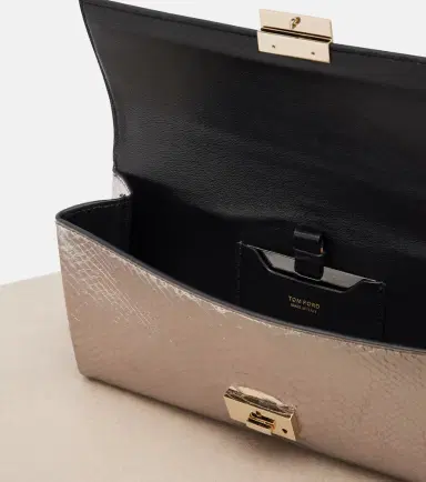 Tom Ford Jean snake-effect metallic leather clutch | Thumbnail 2 Tom Ford Jean snake-effect metallic leather clutch | Thumbnail 2