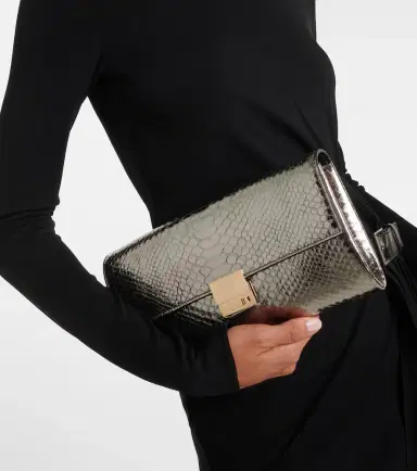Tom Ford Jean snake-effect metallic leather clutch | Thumbnail 5 Tom Ford Jean snake-effect metallic leather clutch | Thumbnail 5