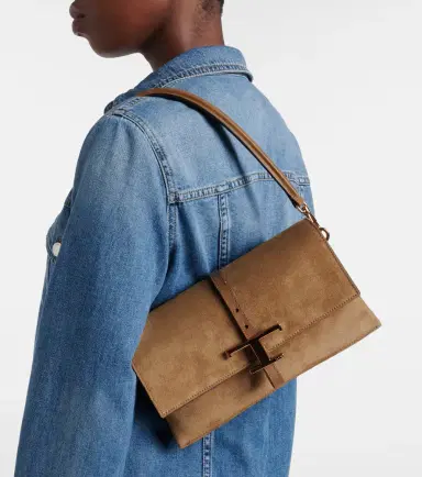 Tod's T Timeless Small suede shoulder bag | Thumbnail 6