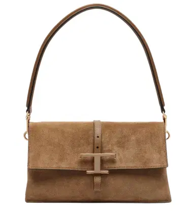 Tod's T Timeless Small suede shoulder bag | Thumbnail 1