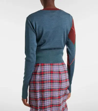Vivienne Westwood Argyle wool and cotton cardigan | Thumbnail 5