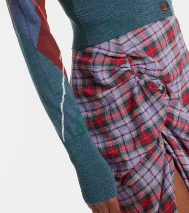 Vivienne Westwood Argyle wool and cotton cardigan | Thumbnail 6