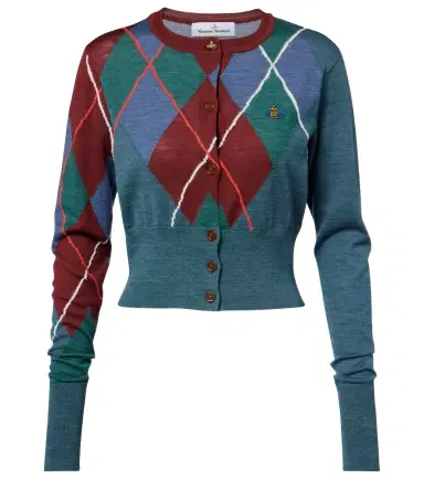 Vivienne Westwood Argyle wool and cotton cardigan | Thumbnail 1