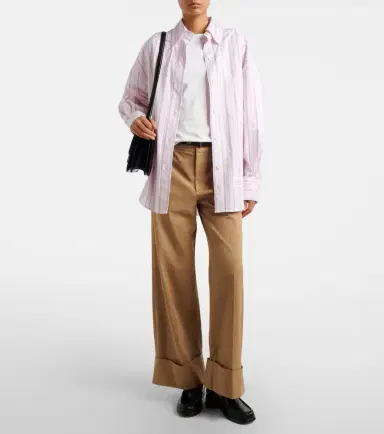 Frame Cuffed Slim Palazzo wide-leg pants | Thumbnail 5