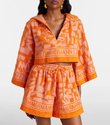 Zimmermann Solstice Towelling cotton terry crop top | Thumbnail 2 Zimmermann Solstice Towelling cotton terry crop top | Thumbnail 2