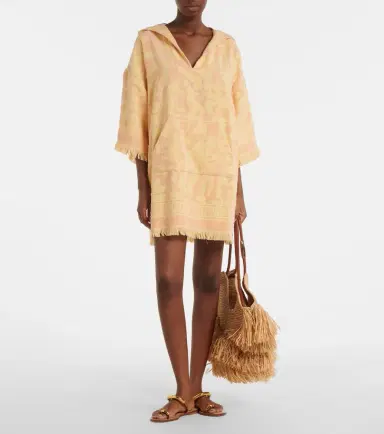 Zimmermann Pop fringed cotton terry minidress | Thumbnail 5