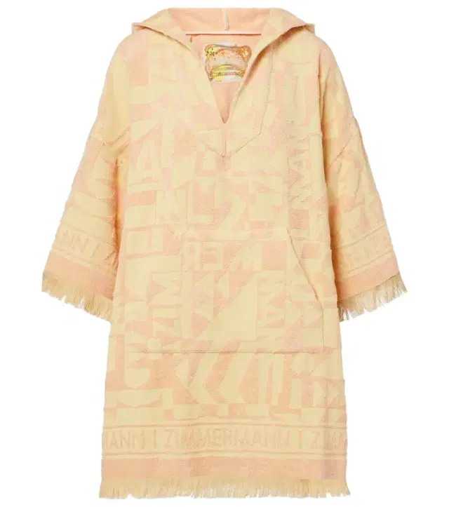 Zimmermann Pop fringed cotton terry minidress