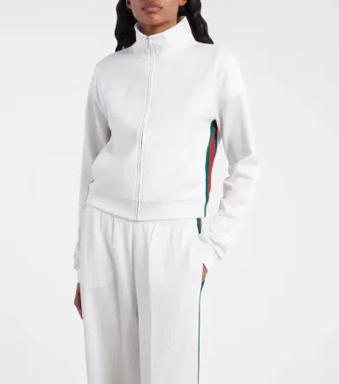 Gucci Ribbed-knit cropped sweatshirt | Thumbnail 3 Gucci Ribbed-knit cropped sweatshirt | Thumbnail 3
