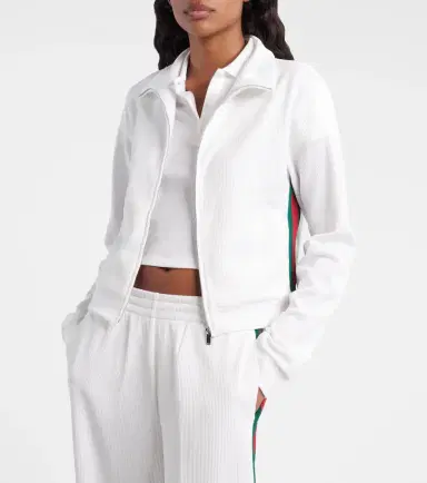Gucci Ribbed-knit cropped sweatshirt | Thumbnail 5 Gucci Ribbed-knit cropped sweatshirt | Thumbnail 5