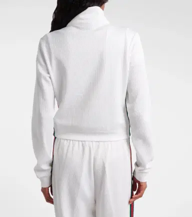 Gucci Ribbed-knit cropped sweatshirt | Thumbnail 7 Gucci Ribbed-knit cropped sweatshirt | Thumbnail 7