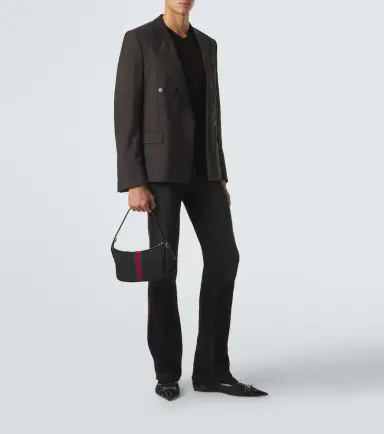 Gucci Pinstripe wool and mohair blazer | Thumbnail 5