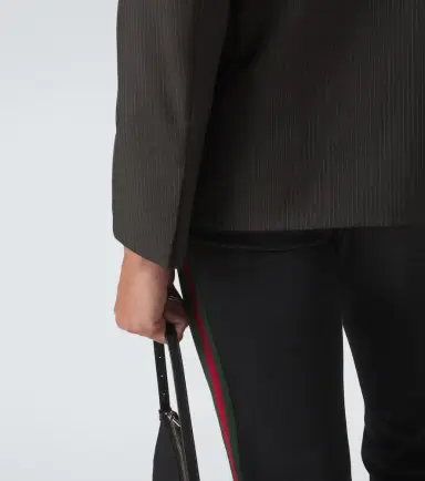 Gucci Pinstripe wool and mohair blazer | Thumbnail 6