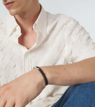 Bottega Veneta Leather sterling silver bracelet | Thumbnail 2 Bottega Veneta Leather sterling silver bracelet | Thumbnail 2