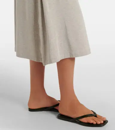 TOTEME Jersey gathered midi dress | Thumbnail 5 TOTEME Jersey gathered midi dress | Thumbnail 5