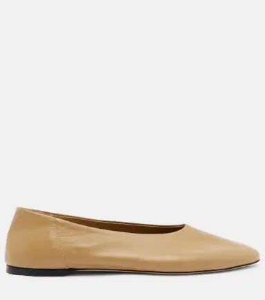 TOTEME Leather ballet flats | Thumbnail 2
