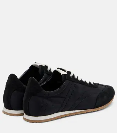 TOTEME Flex suede-trimmed sneakers | Thumbnail 2 TOTEME Flex suede-trimmed sneakers | Thumbnail 2