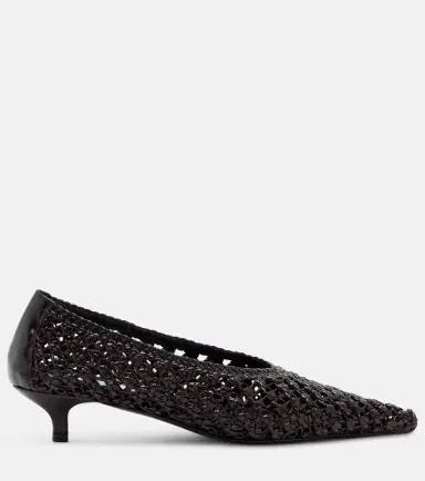 TOTEME Sharp woven leather pumps | Thumbnail 2