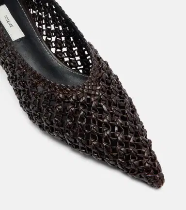 TOTEME Sharp woven leather pumps | Thumbnail 3