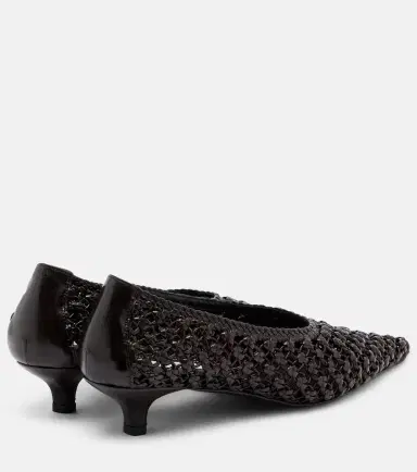 TOTEME Sharp woven leather pumps | Thumbnail 4