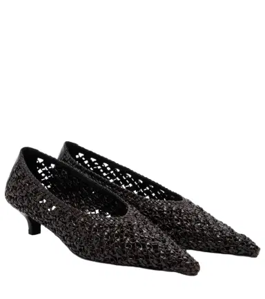 TOTEME Sharp woven leather pumps | Thumbnail 1