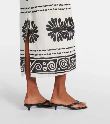 Cala de la Cruz Nara floral linen midi dress | Thumbnail 2