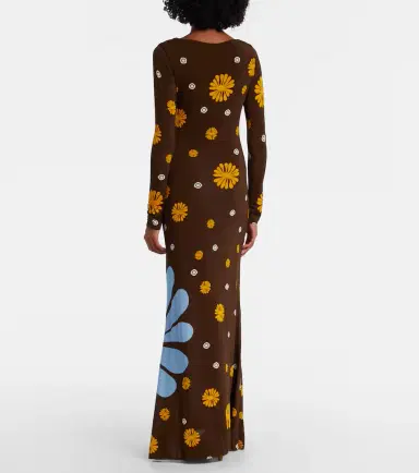 Cala de la Cruz Rocco floral jersey maxi dress | Thumbnail 4 Cala de la Cruz Rocco floral jersey maxi dress | Thumbnail 4