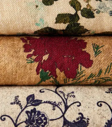 The House of Lyria Firmamento floral linen blanket | Thumbnail 5