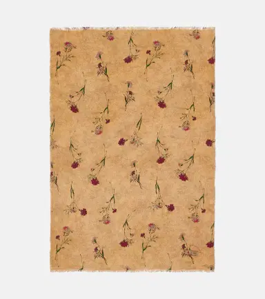 The House of Lyria Firmamento floral linen blanket | Thumbnail 6