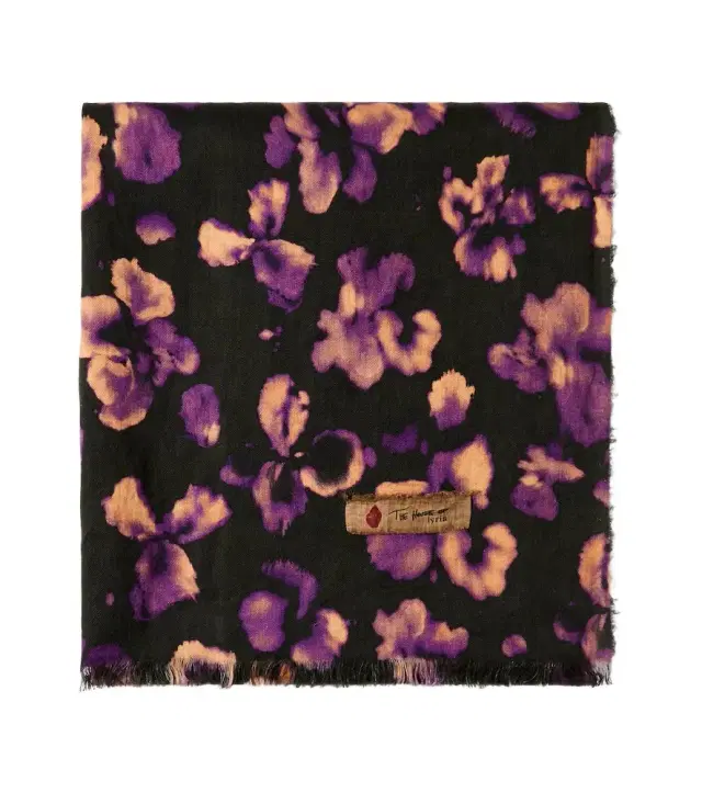 The House of Lyria Firmamento floral linen throw
