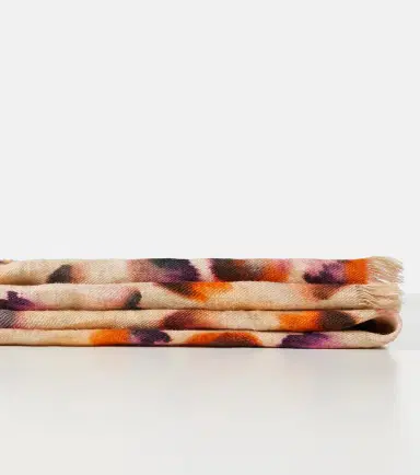 The House of Lyria Firmamento floral linen blanket | Thumbnail 5