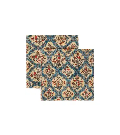 The House of Lyria Hoya set of 2 floral linen napkins | Thumbnail 1