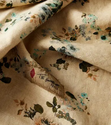 The House of Lyria Vetiver floral linen picnic blanket | Thumbnail 2