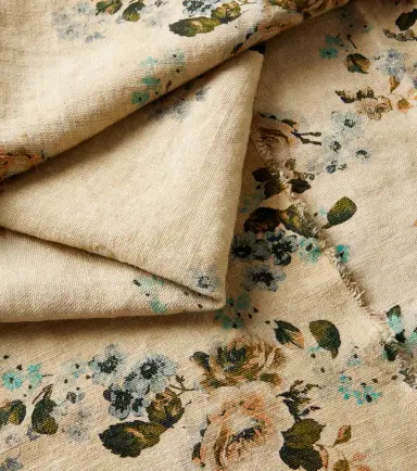 The House of Lyria Vetiver floral linen picnic blanket | Thumbnail 3