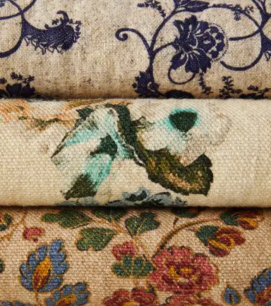 The House of Lyria Vetiver floral linen picnic blanket | Thumbnail 4