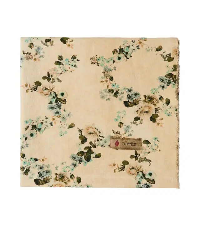 The House of Lyria Vetiver floral linen picnic blanket
