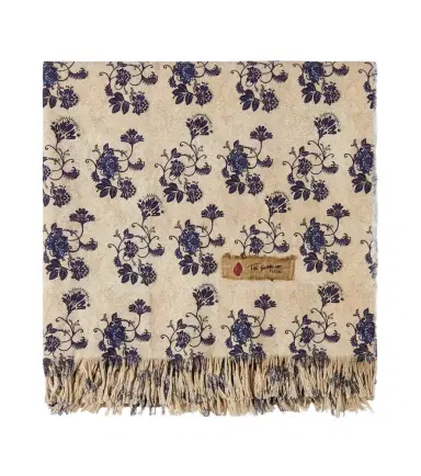 The House of Lyria Sharpei floral cotton and linen throw | Thumbnail 1 The House of Lyria Sharpei floral cotton and linen throw | Thumbnail 1