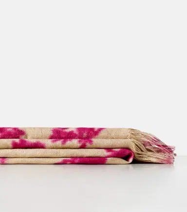 The House of Lyria Sharpei floral cotton and linen blanket | Thumbnail 5