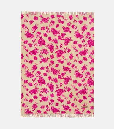 The House of Lyria Sharpei floral cotton and linen blanket | Thumbnail 6